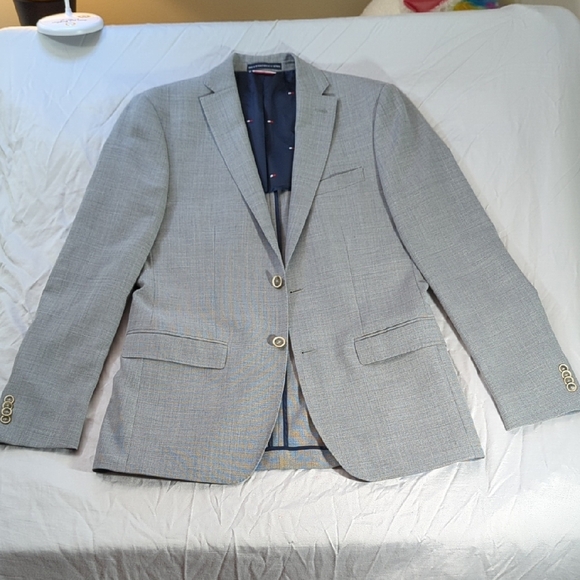 Men's TOMMY HILFINGER Gray Blazer 40L AMAZING,SHARP DRESSED MAN.. - Picture 1 of 16